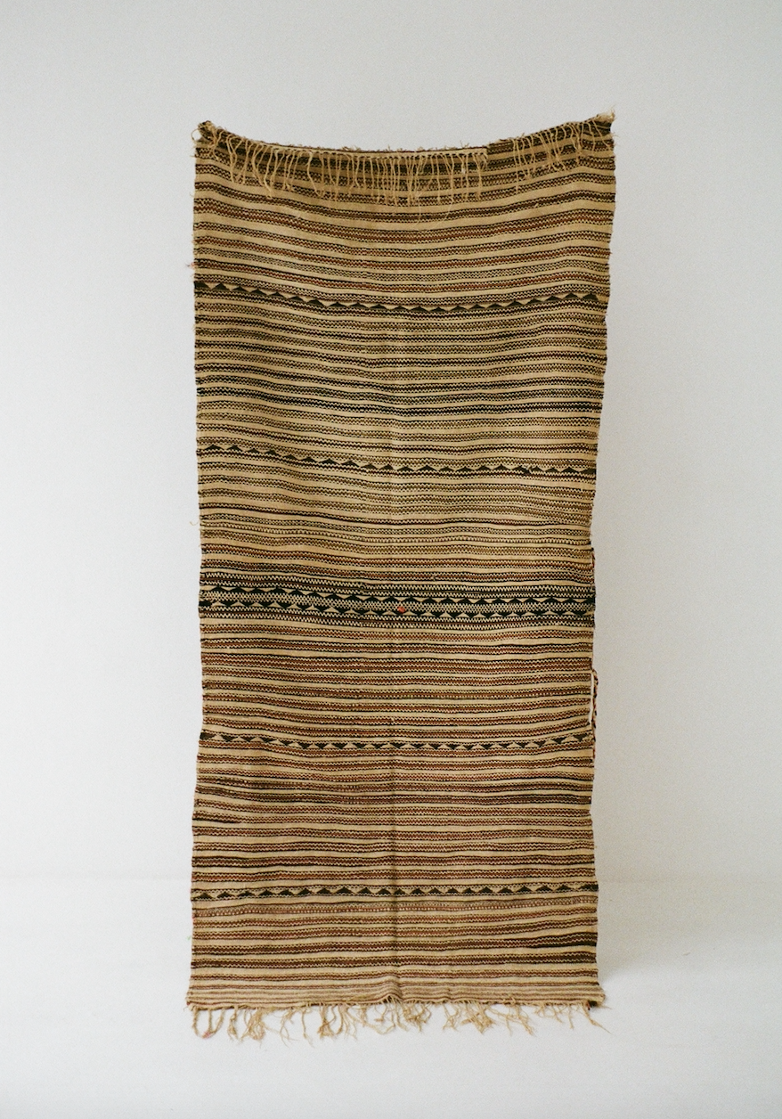 Brown Vintage Handira Rug