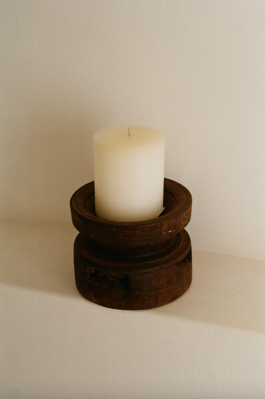 Wood Seeder candle stick