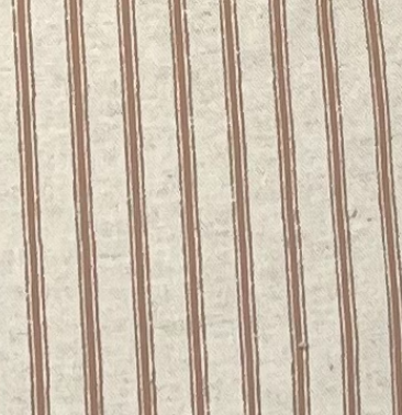 Brown ticking cushion cover 60x60