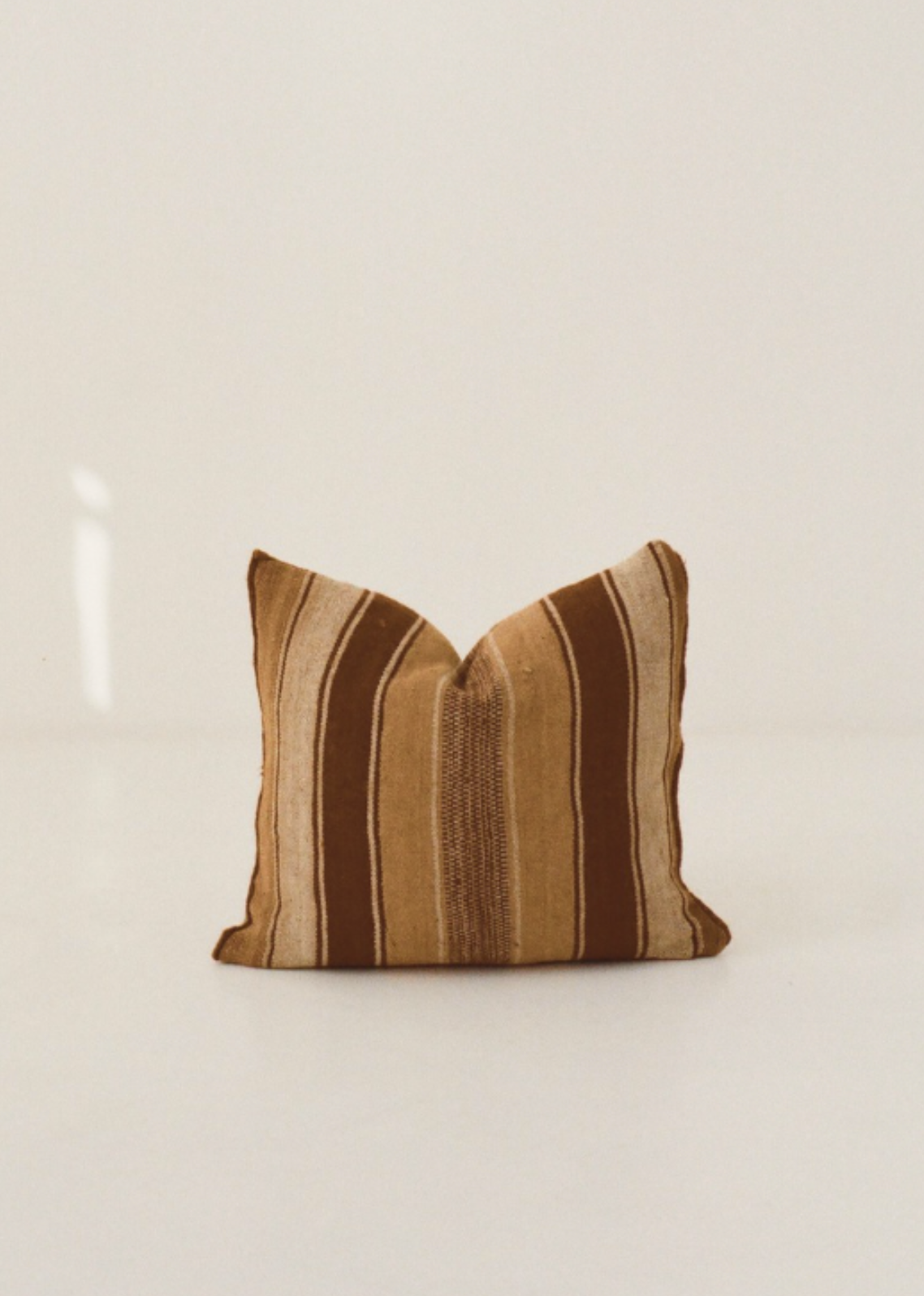 Brown alpaca wool cushion cover