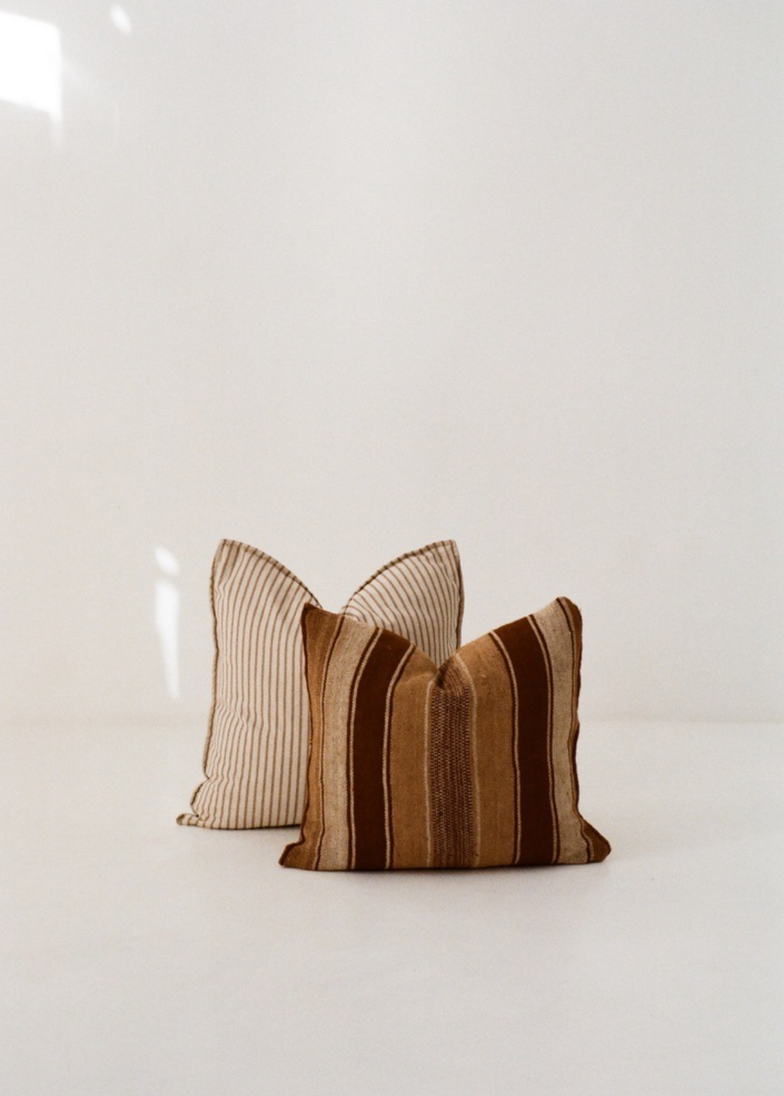 Brown alpaca wool cushion cover
