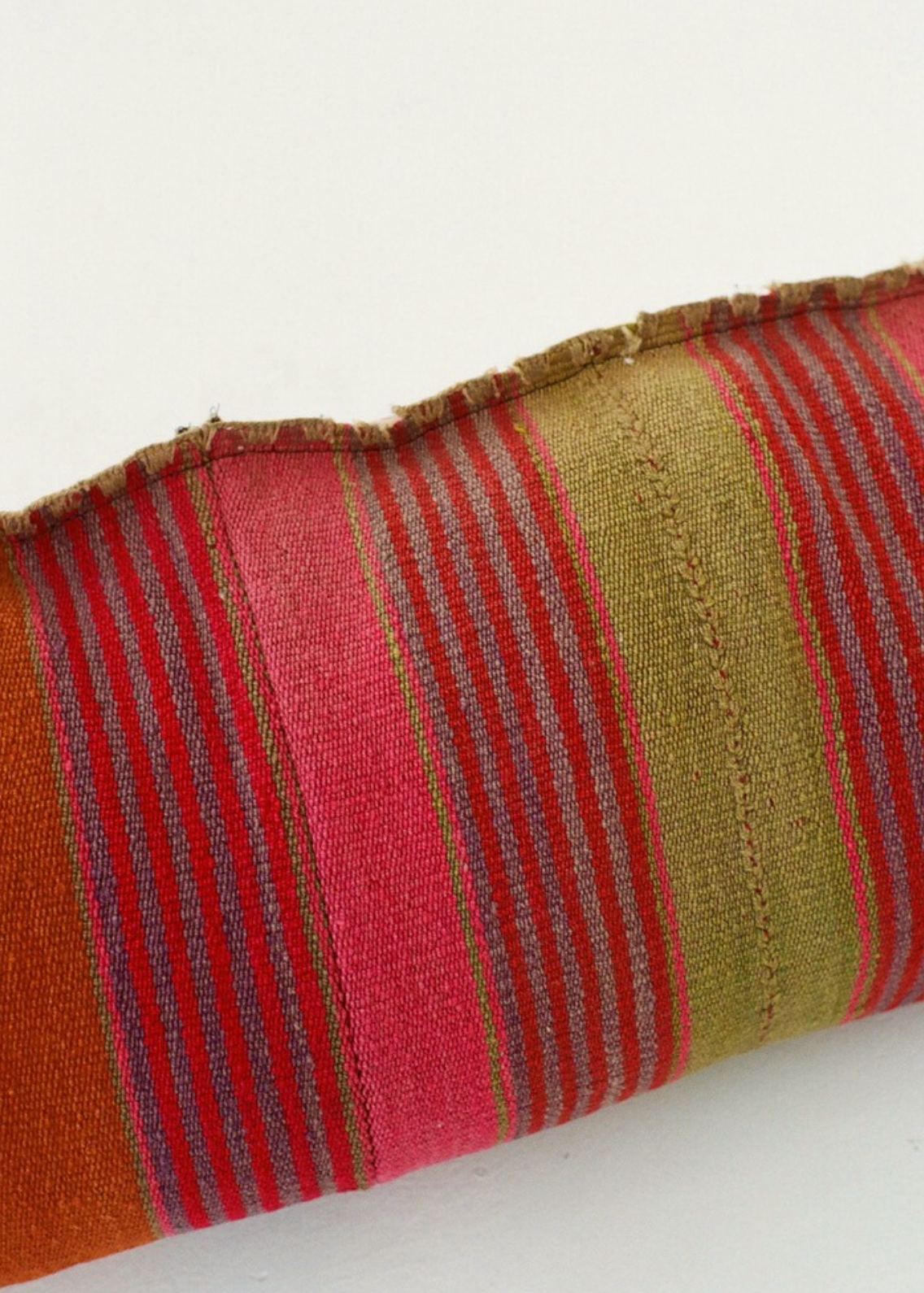 Oblong rainbow cushion cover