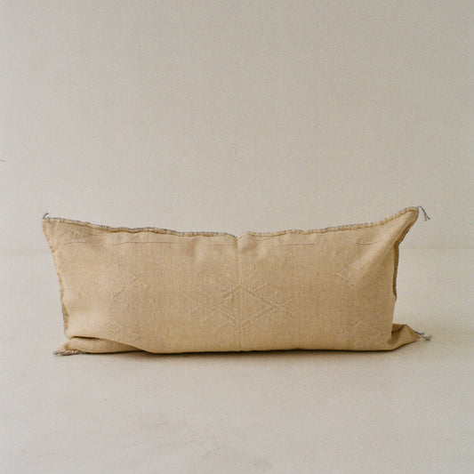 Beige Cactus Silk Cushion