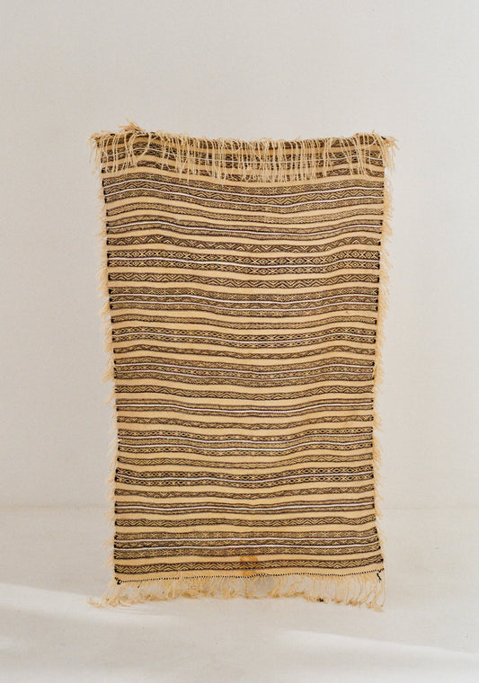 Cream Vintage Handira Rug