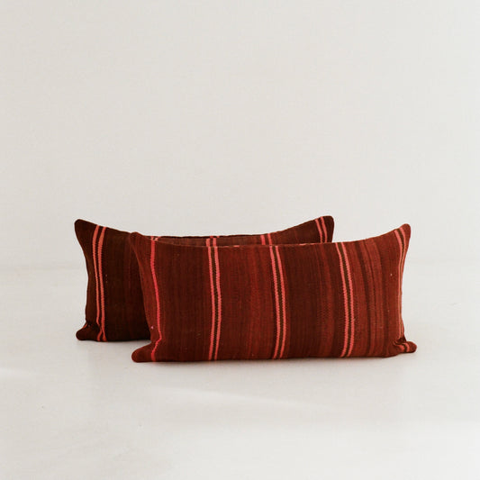 Burgandy and Pink cushions