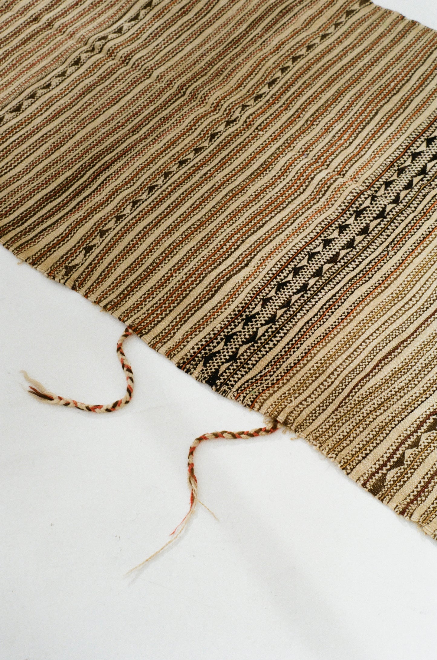 Brown Vintage Handira Rug