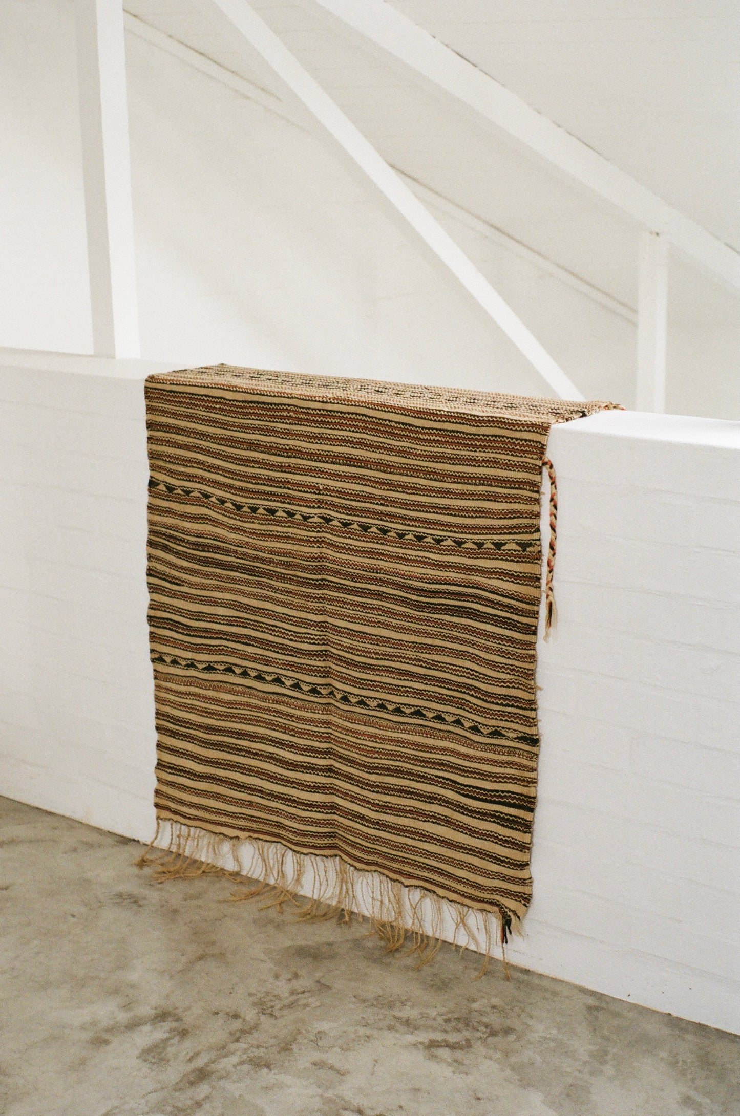 Brown Vintage Handira Rug
