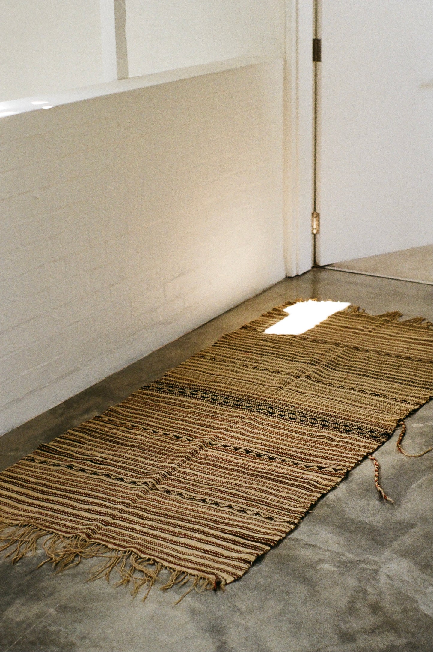 Brown Vintage Handira Rug