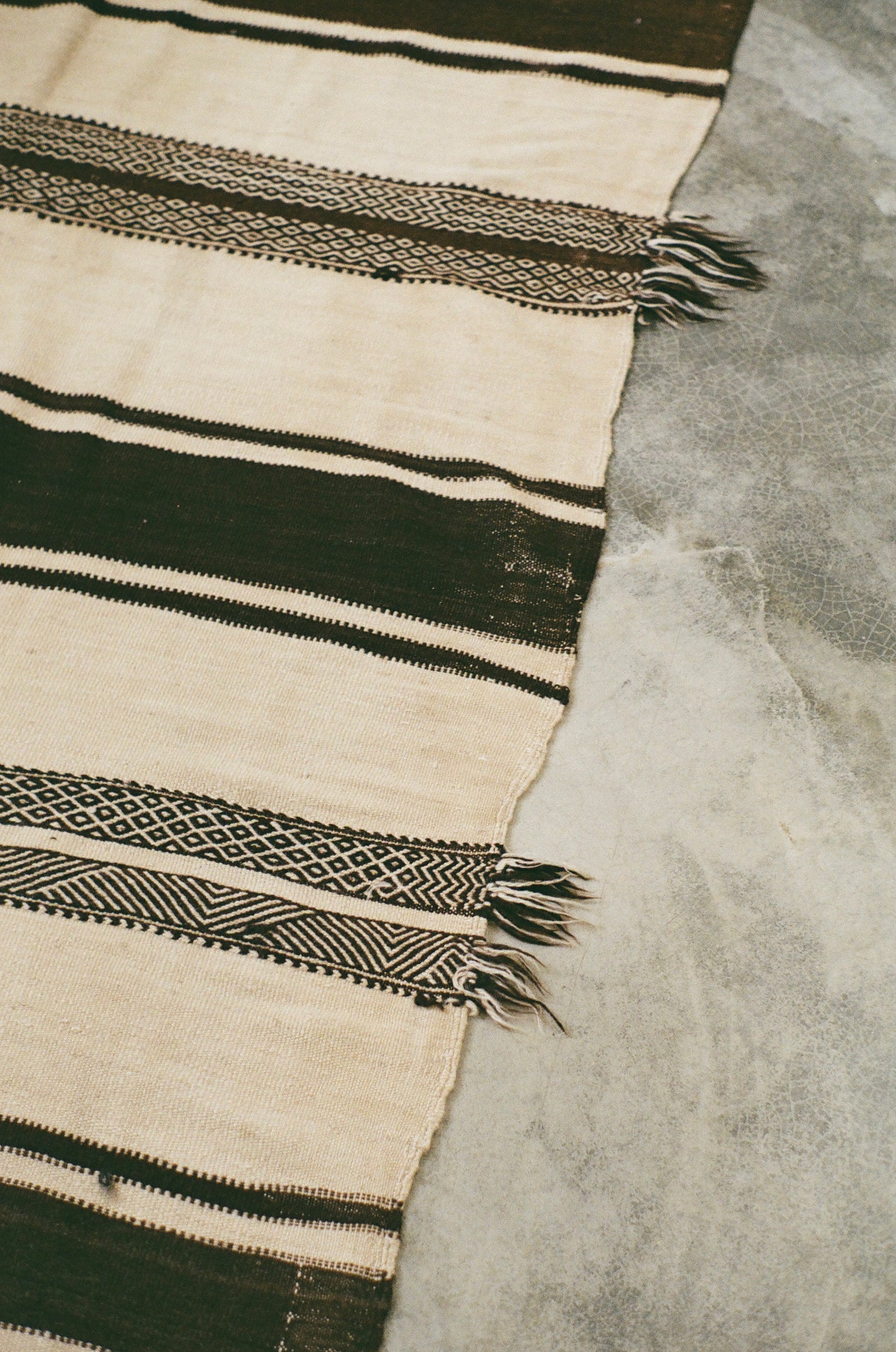 Striped vintage rug