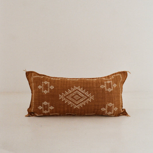 Bronze Cactus Silk Cushion