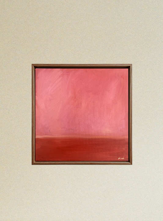 Pink, oil on canvas, 25x25