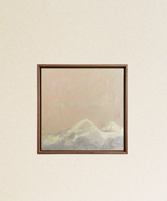 Wise Mountains, oil on canvas 25x25