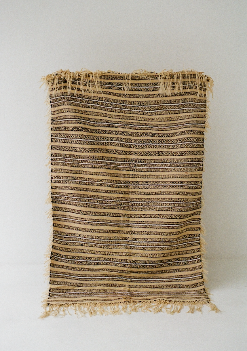 Cream Vintage Handira Rug