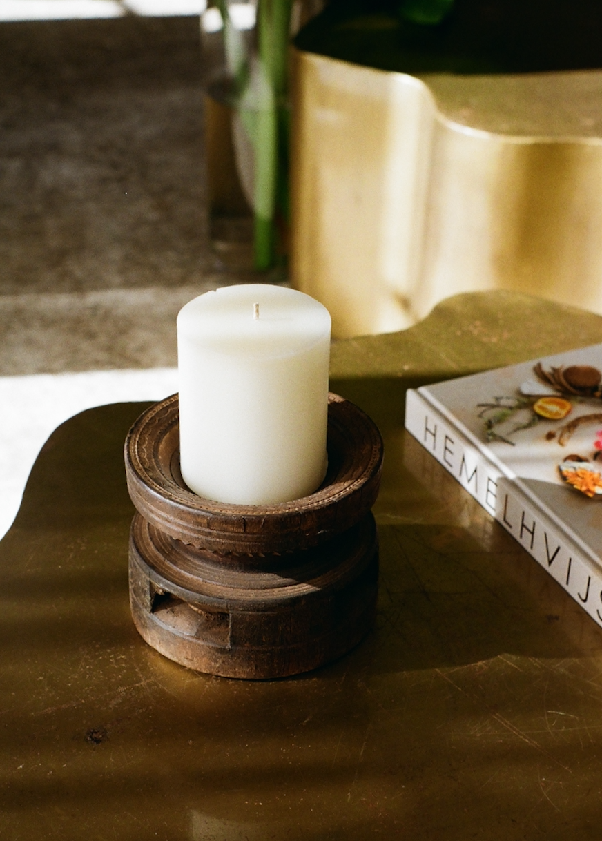 Wood Seeder candle stick