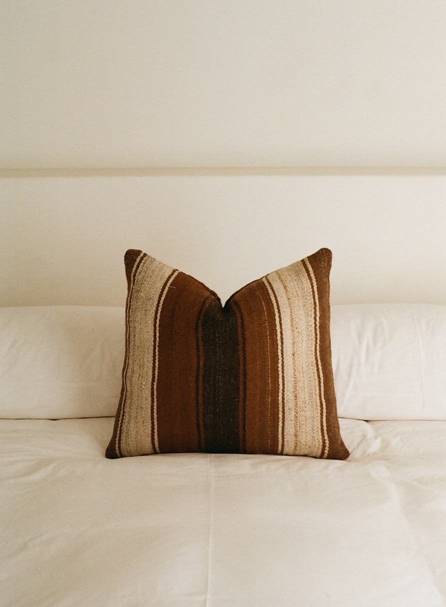 Bold Stripe Peruvian Alpaca Cushion