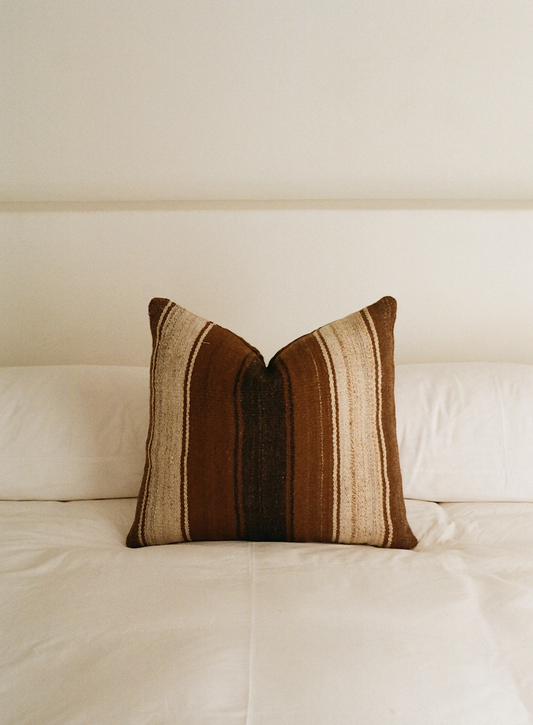 Bold Stripe Peruvian Alpaca Cushion